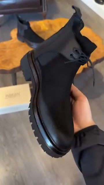 Black Leather Boots