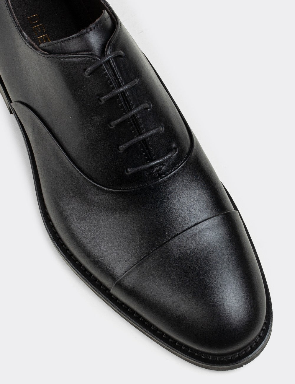 Black Leather Classic Shoes