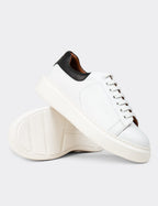 Men's White Leather Sneakers