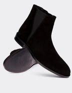 Black Suede Leather Boots