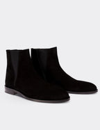 Black Suede Leather Boots