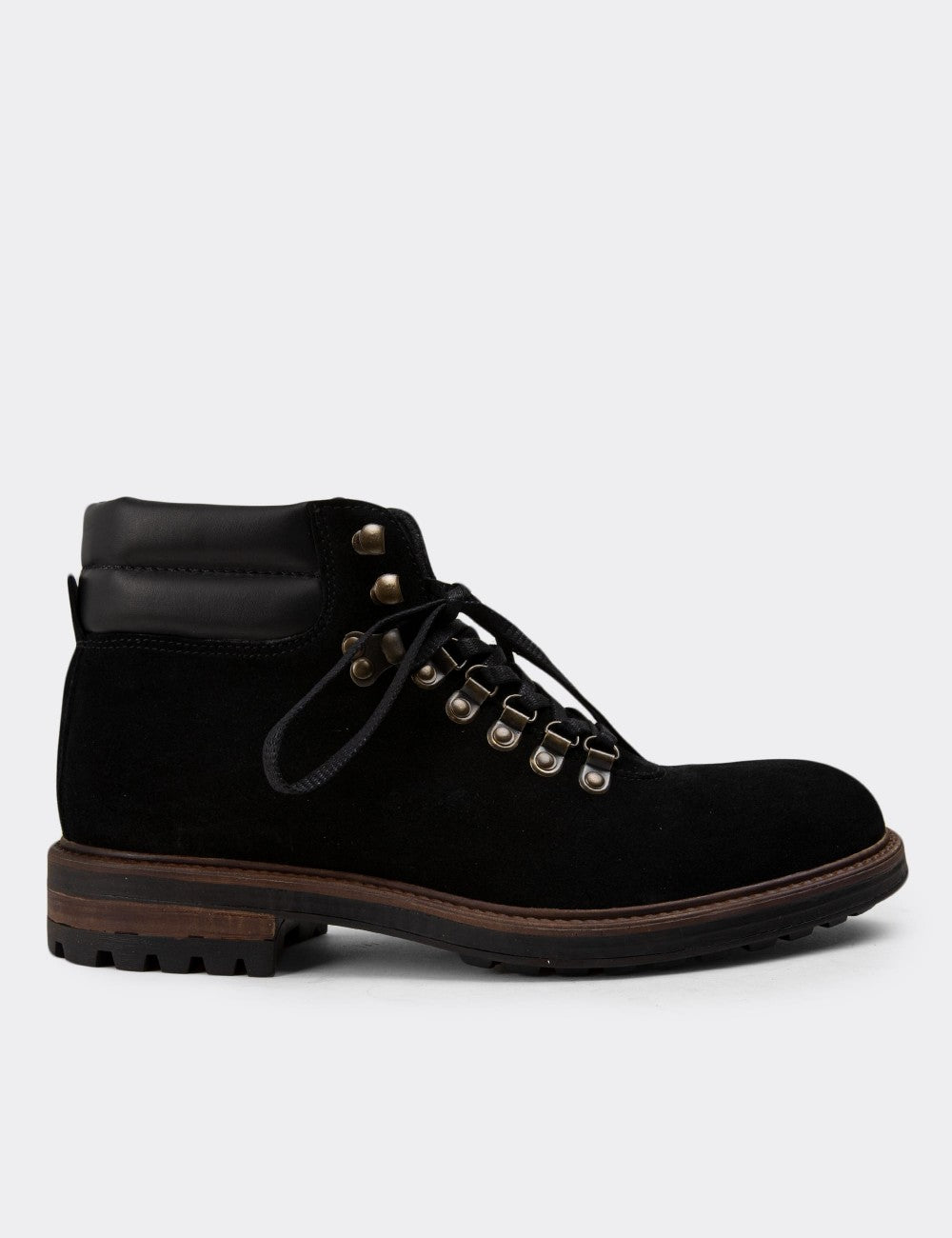Black Suede Leather Boots