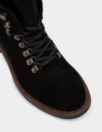 Black Suede Leather Boots