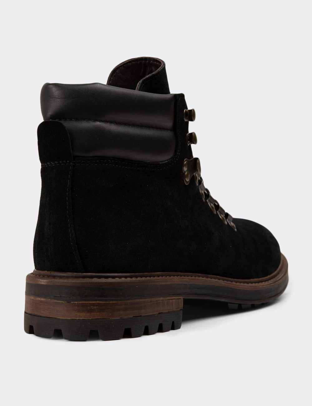 Black Suede Leather Boots