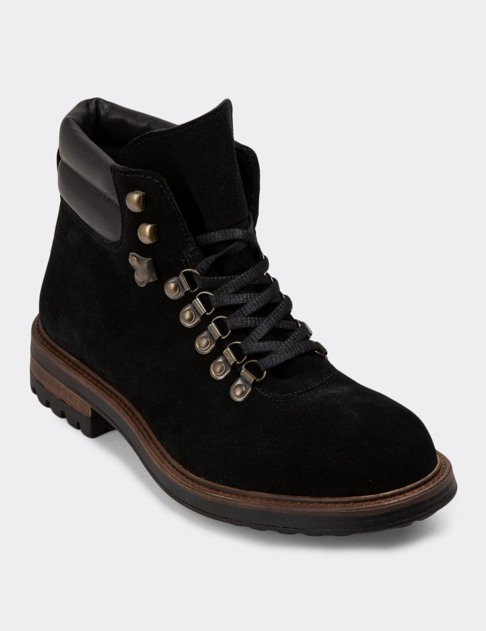 Black Suede Leather Boots