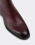 Burgundy Leather Boots