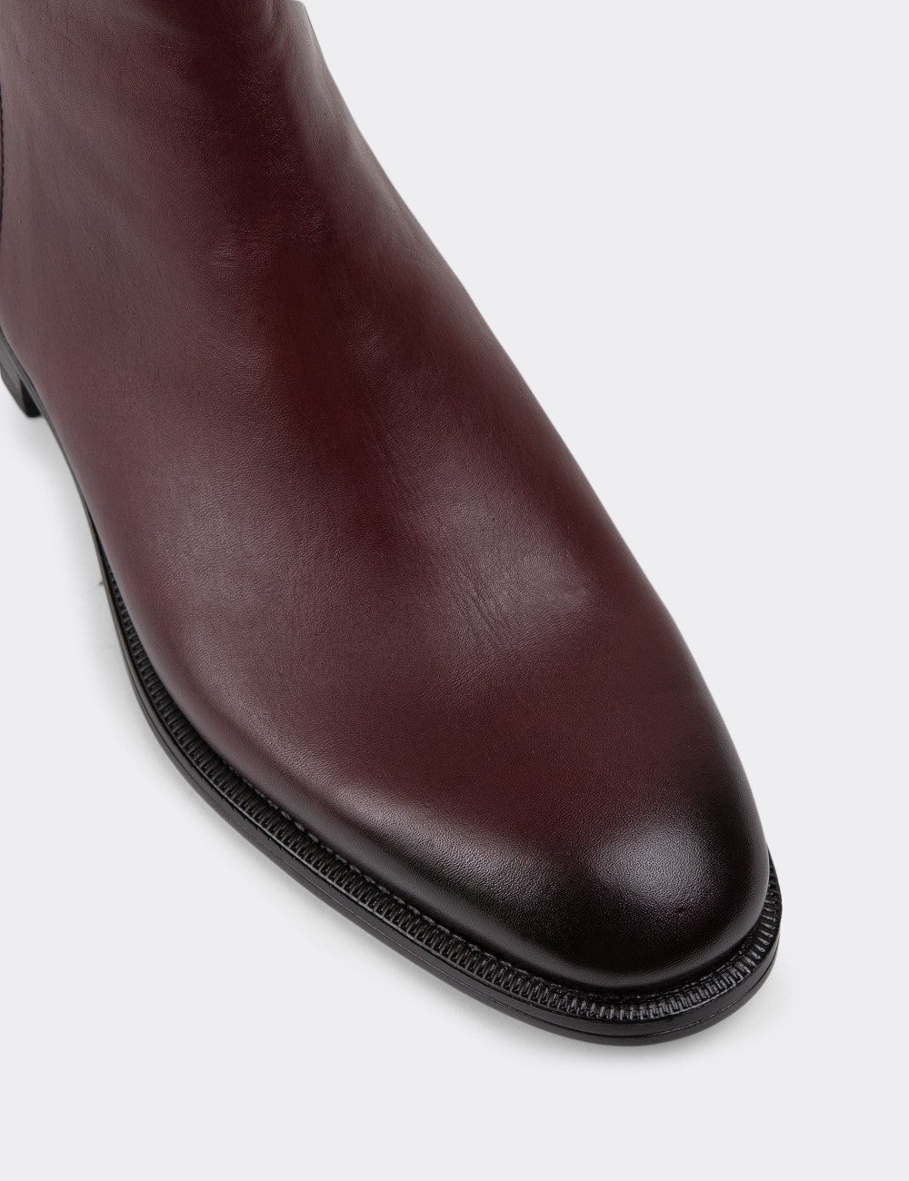 Burgundy Leather Boots