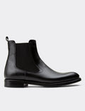Black Leather Chelsea Boots