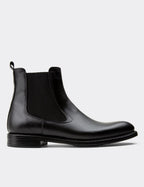 Black Leather Chelsea Boots