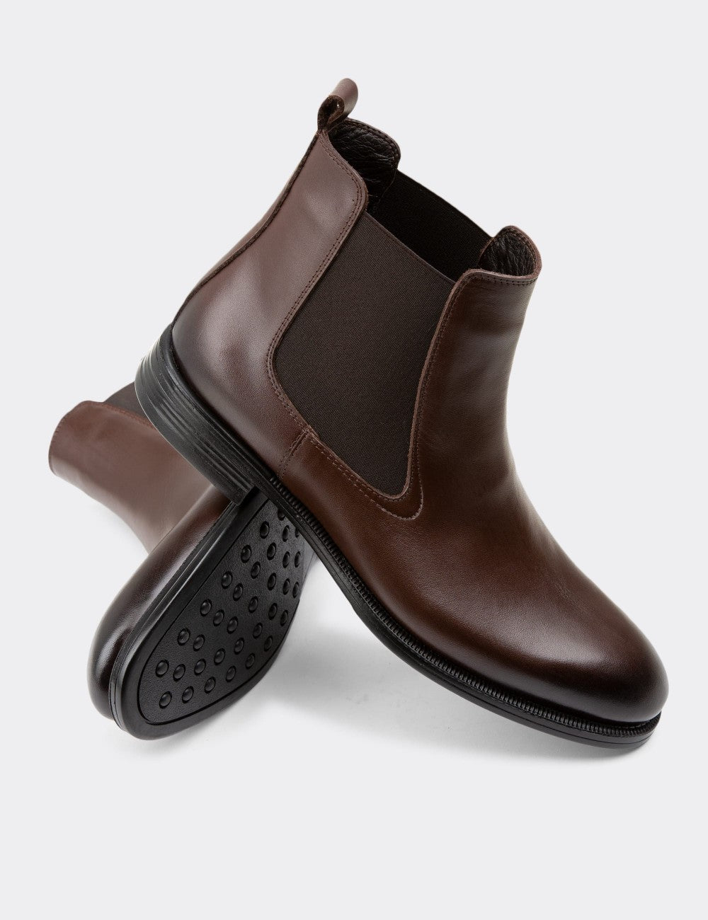 Brown Leather Boots