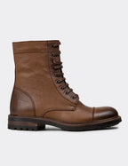 Tan Leather Postal Boots