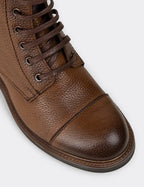 Tan Leather Postal Boots