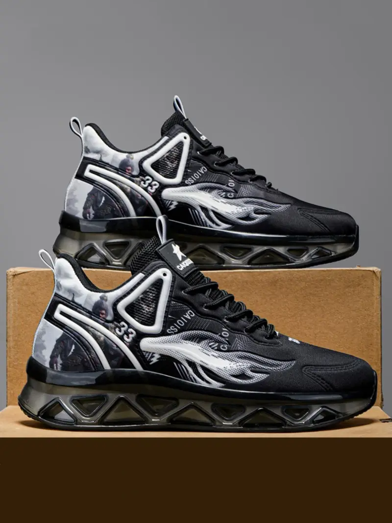 Men's Fashionable Lace Up Low Top Sneakers