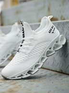 Men's Letter Design Fall Running Durable Athletic Jogging Shoes