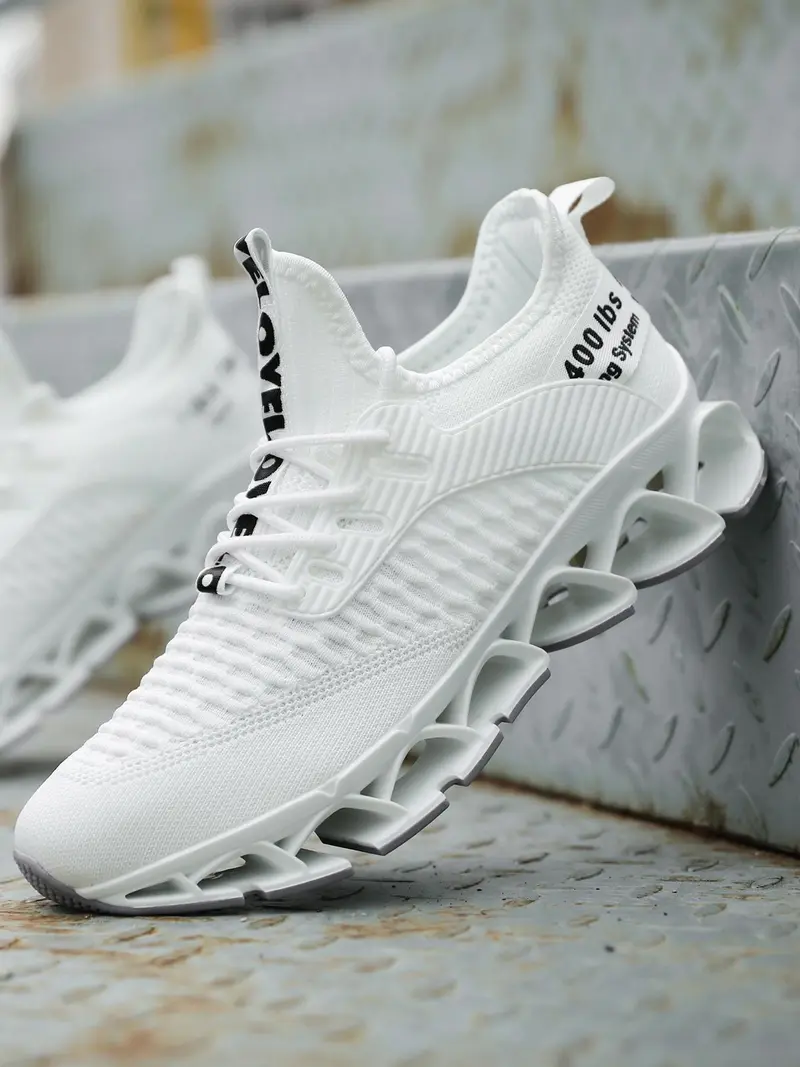 Men's Letter Design Fall Running Durable Athletic Jogging Shoes