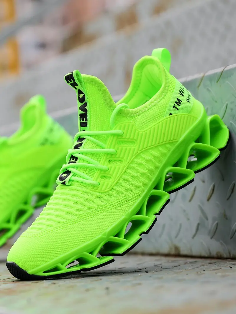 Men's Letter Design Fall Running Durable Athletic Jogging Shoes