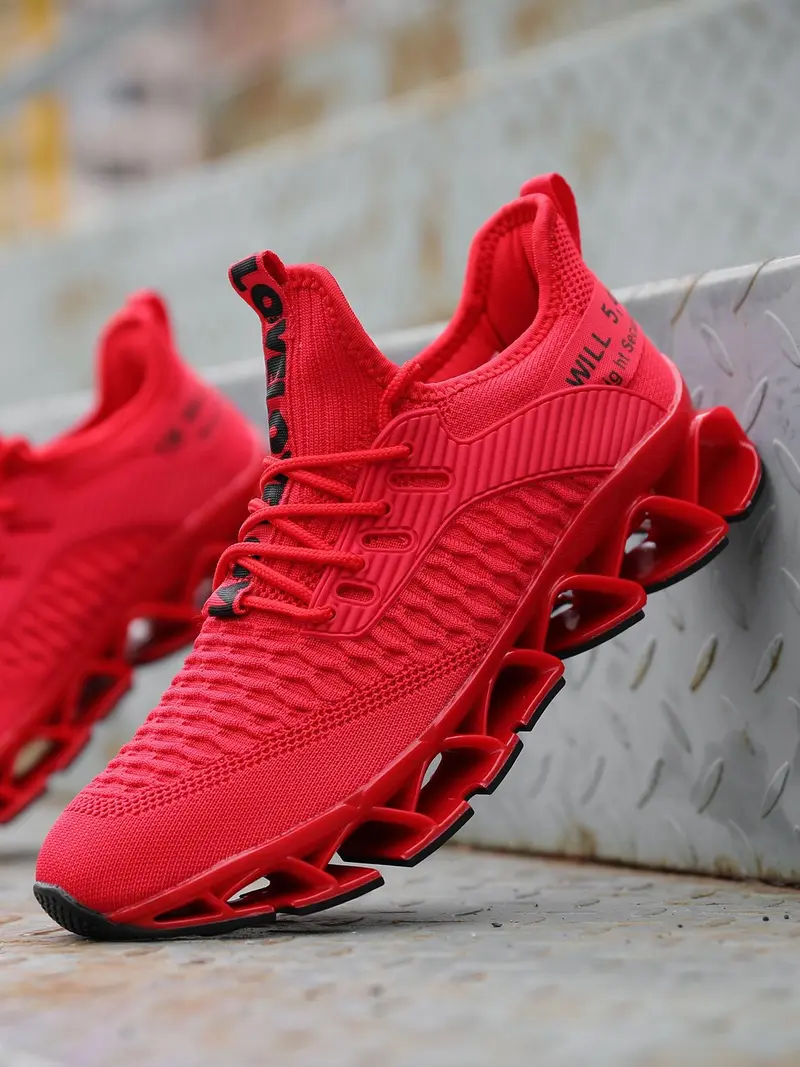 Men's Letter Design Fall Running Durable Athletic Jogging Shoes