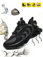 Men's Colorblock Rotary Buckle Steel Toe Trainers