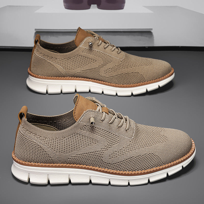 Men's Mesh Sneakers Oxfords Business Casual Walking Shoes