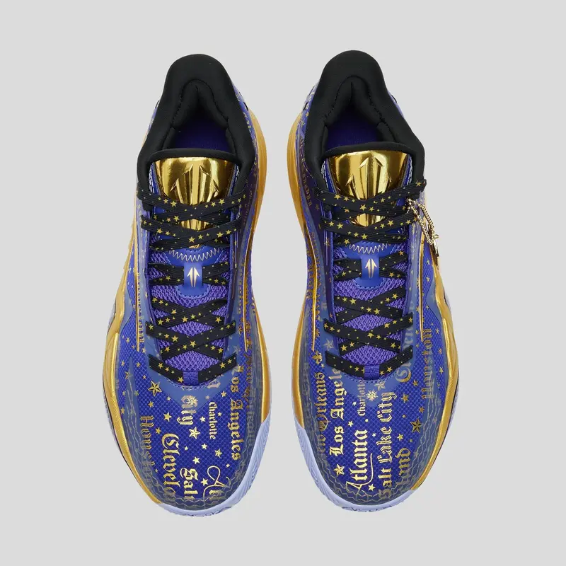 Premium Gold-Accent Men's Basketball Sneakers