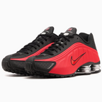 Shox R4 University Red Black Metallic Silver