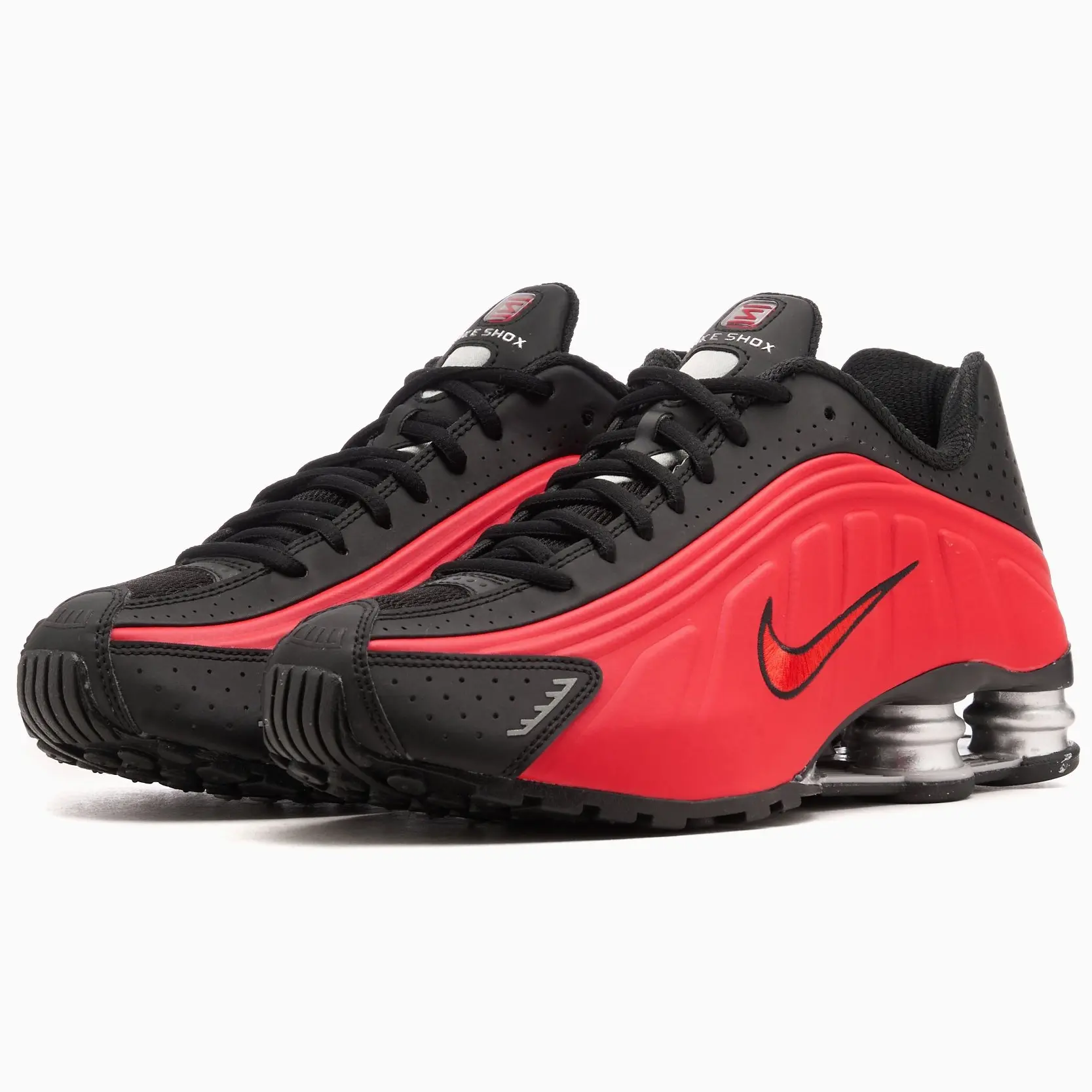 Shox R4 University Red Black Metallic Silver