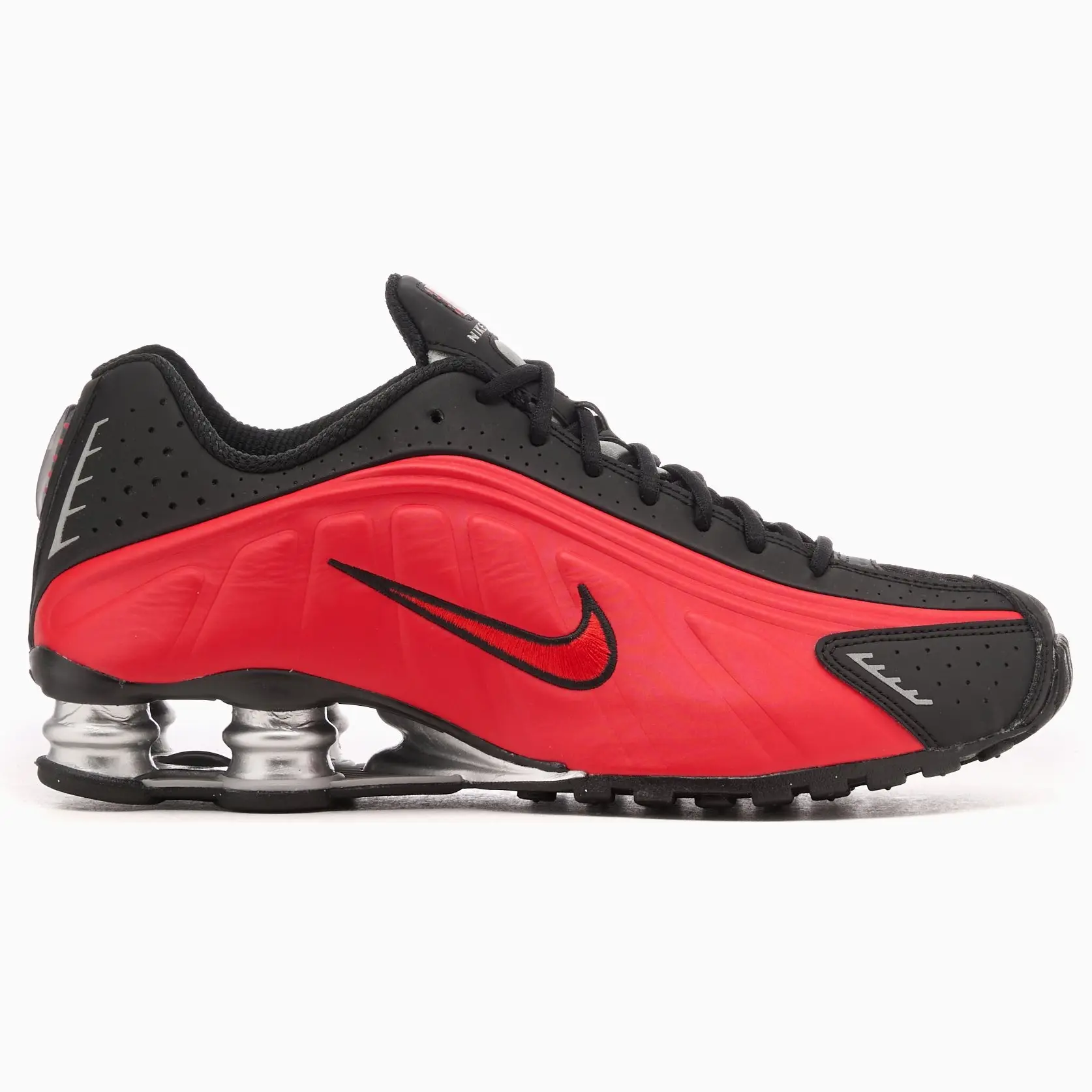 Shox R4 University Red Black Metallic Silver