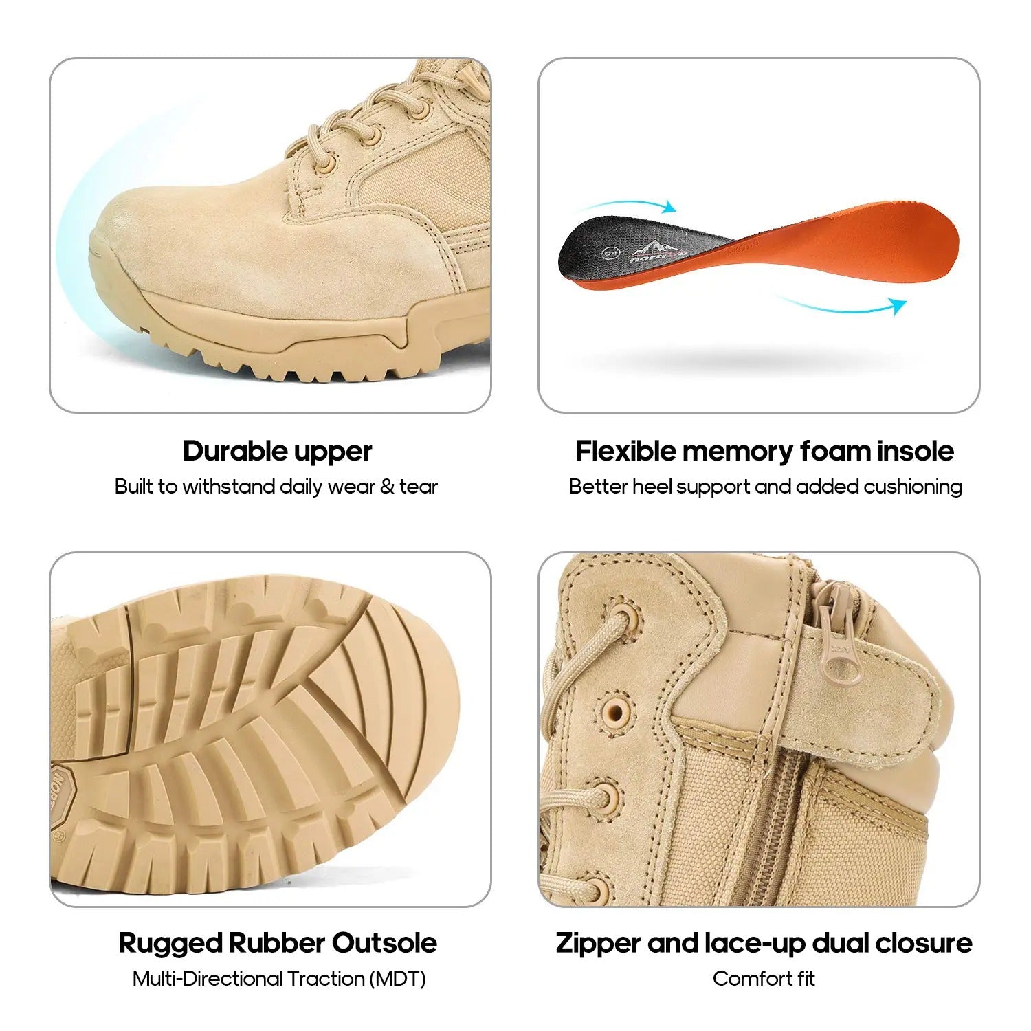 Men's Tactical Cuban Heel Boots