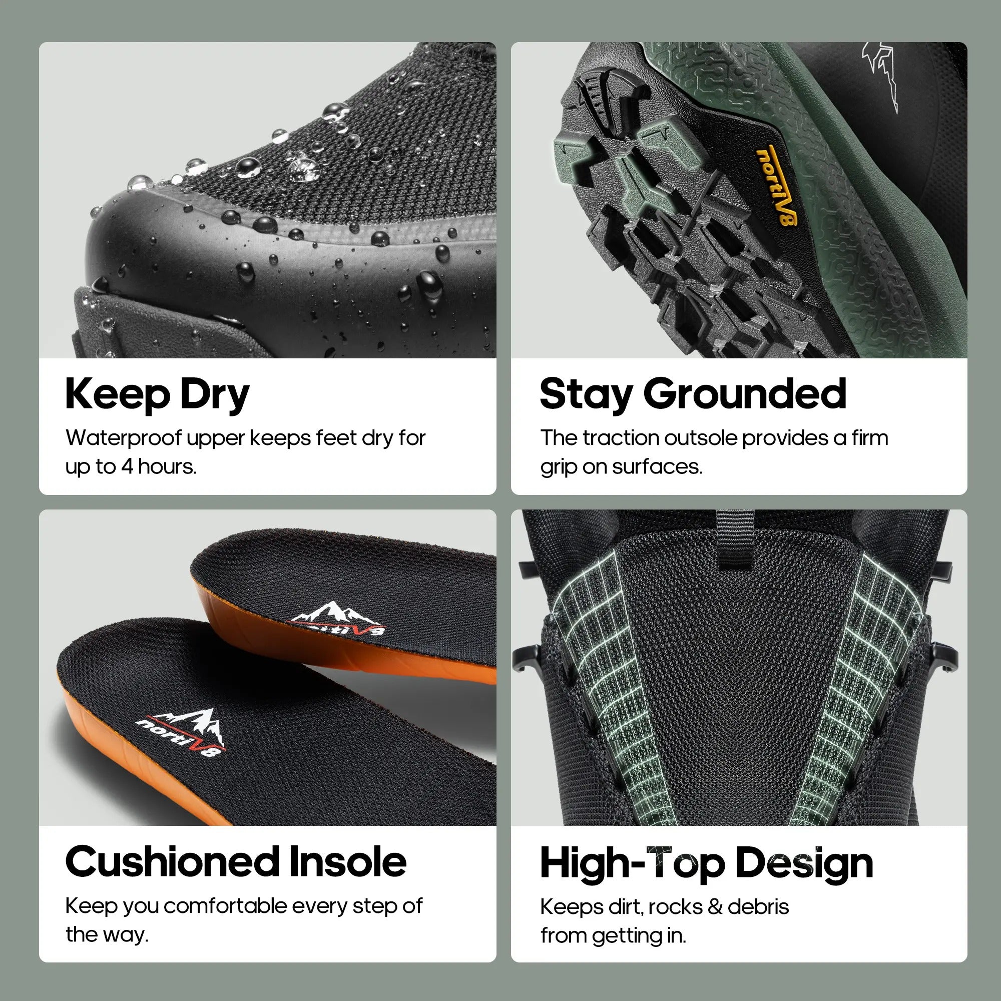 Men's Mid Waterproof Hiking Boots