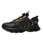 Men's Colorblock Rotary Buckle Steel Toe Trainers